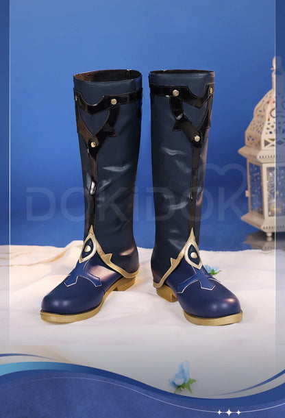 IN STOCK Anaxa Sunday Jiaoqiu Shoes Cosplay Game Honkai: Star Rail Cosplay DokiDoki-SR Men Black Boots Anaxa Cosplay Boots