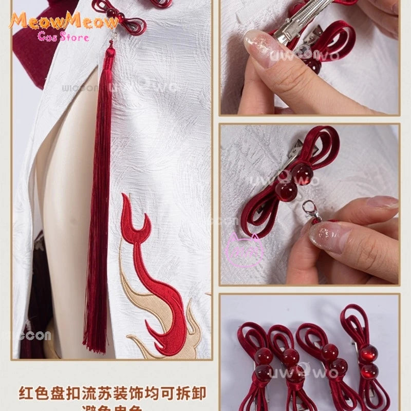 Wuthering Waves Changli LiaoYunJinHuang Cosplay Set Polyester