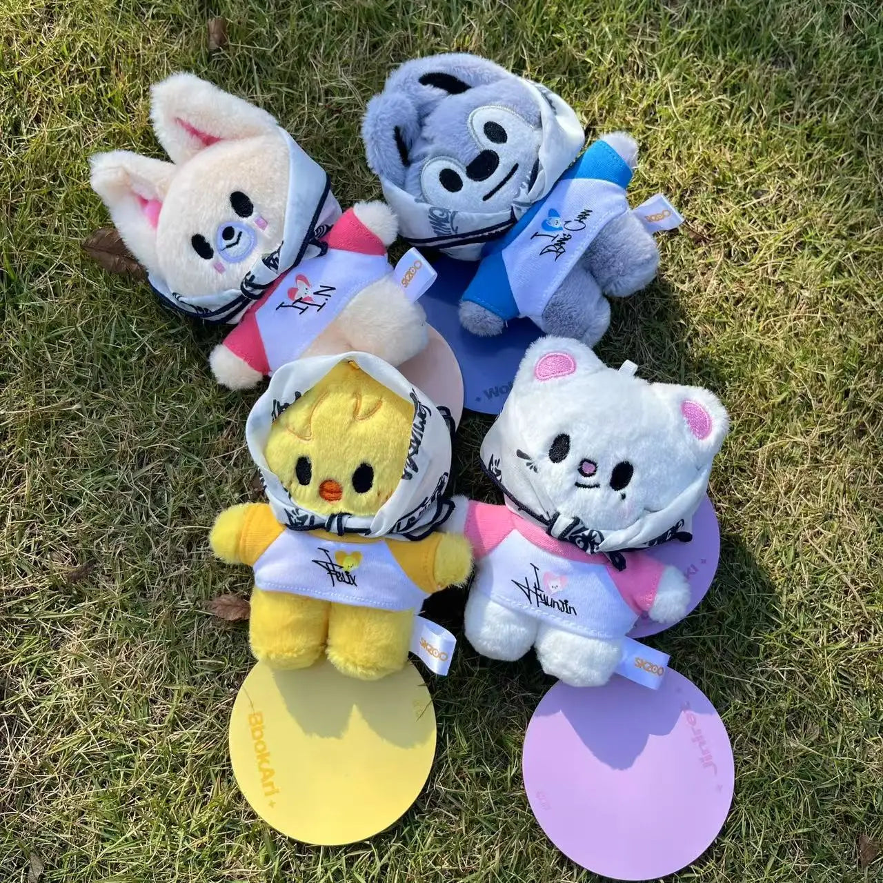 Skzoo Cartoon Stuffed Animals Plush Doll Korean Wolfchan Leebit Dwaekki Hanquokka Jiniret Bbokari Stray Kids Fans Gift Toy