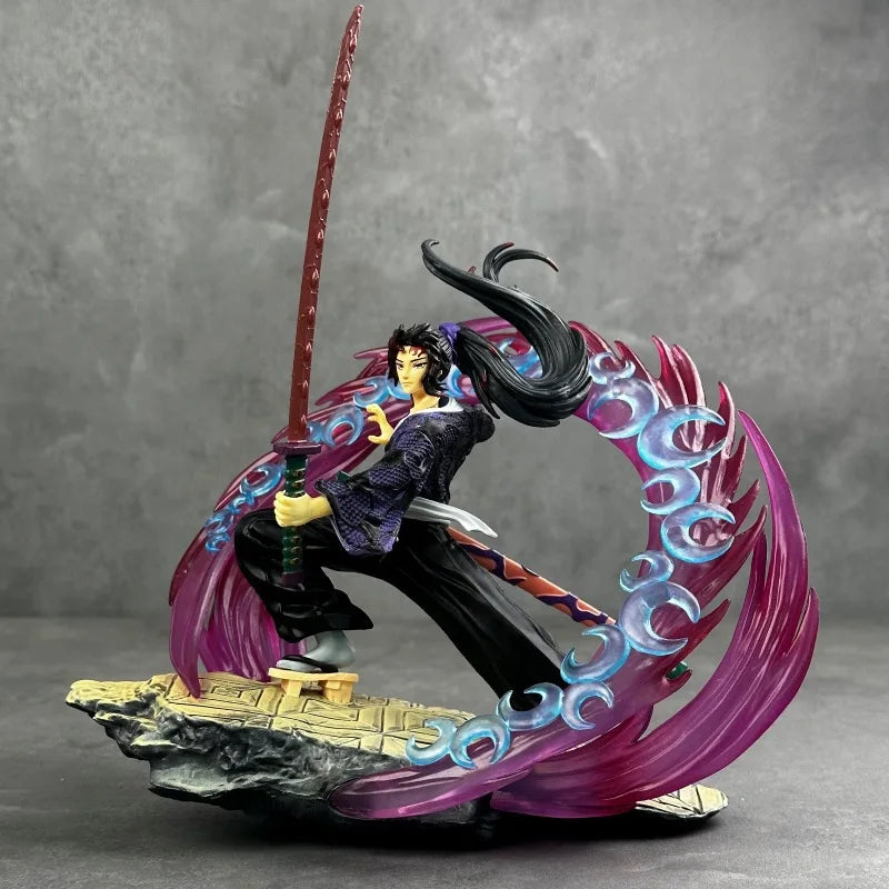 2025 Demon Slayer Anime Figures Tsugikuni Yoriichi Action Figure With Light Pvc Statue Figurine Model Doll Toys Christmas Gifts