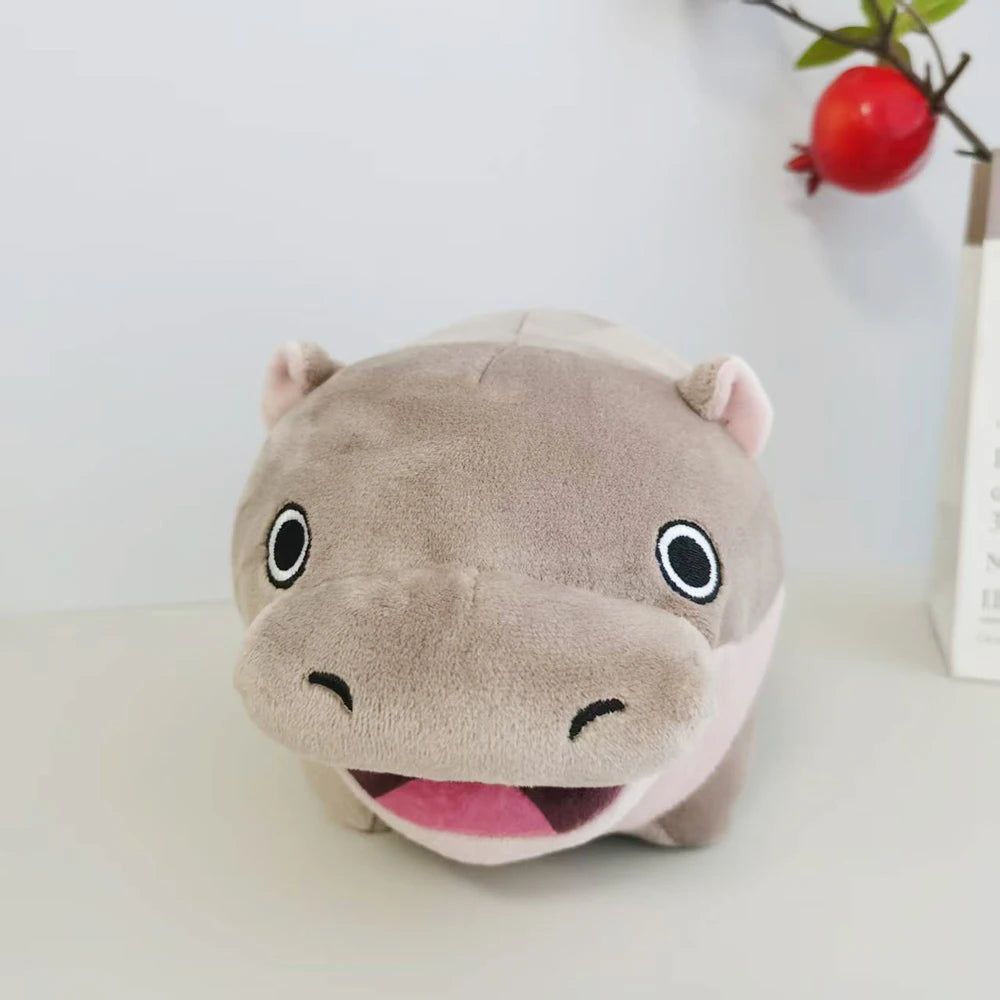 Cute Cartoon Hippo Plushies Stuffed Toy Animal Moo Deng Plush Hug Pillow Plump Hippo Soft Doll Home Decor Girl Boy Present