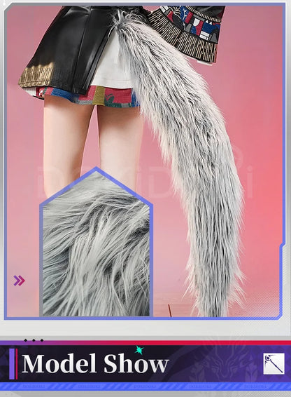 Lappland Saluzzo Cosplay Costume Game Arknights DokiDoki-SR Lappland Cosplay Wig Ears Women Halloween Costume Wig