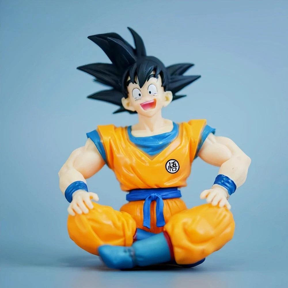 11cm Anime Dragon Ball Goku PVC Action Figure Statue Desktop Ornament Model Toy Gift