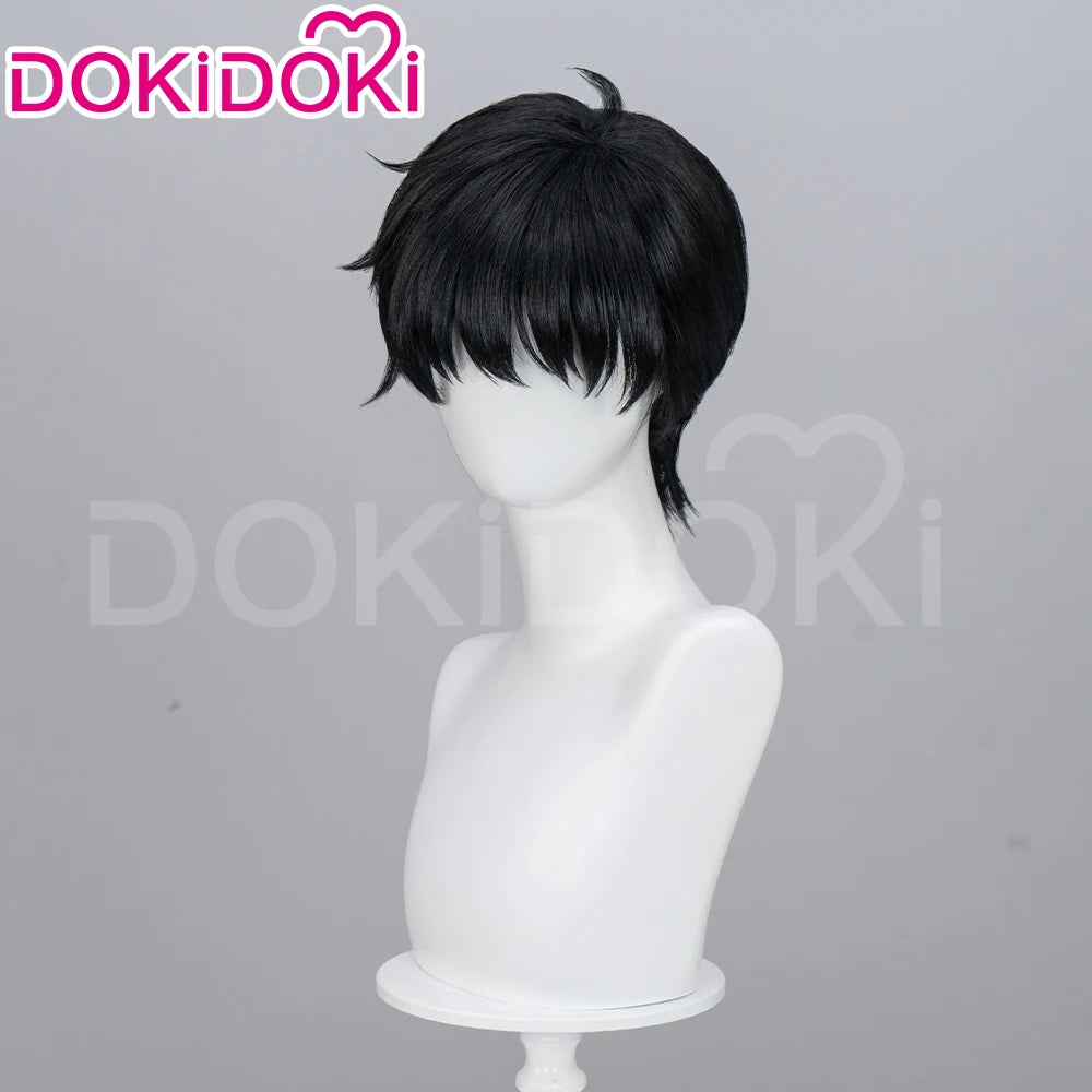 IN STOCK Sung Jin Woo Cha Hae in Wig Anime Solo Leveling Cosplay DokiDoki Kinght Killer Men 30cm Short Hair Woo Sung Free Cap