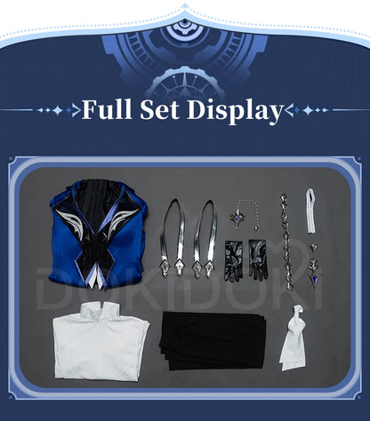 Flins Cosplay Costume Game Genshin Impact【S-3XL】DokiDoki-R Kyrll Chudomirovich Flins FES Costume Plus Size