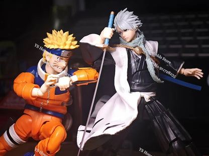 1/12 Hitsugaya Toushirou Boy Figure Mini Scarf Sleeveless Windbreaker Coat Toys Clothes Accessory For 6" Anime Bleach Shf Body