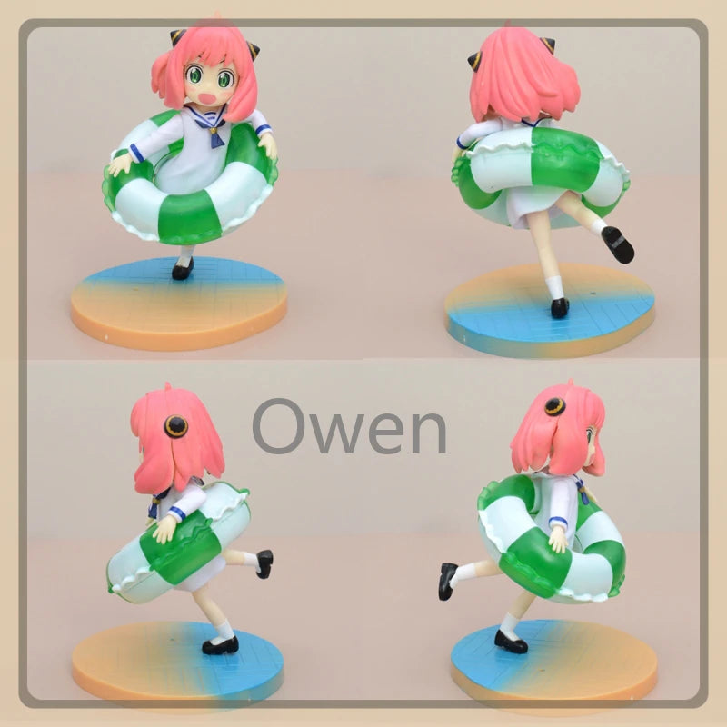 Anime Spy×Family Action Figures Anya Forger Summer Swimsuit Figurine Dolls Model Cute Toy PVC Collectible Ornament Birthday Gift