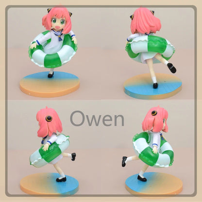 Anime Spy×Family Action Figures Anya Forger Summer Swimsuit Figurine Dolls Model Cute Toy PVC Collectible Ornament Birthday Gift