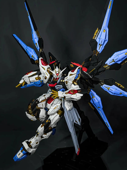 Changlong Model 7701 Mgex Zgmf-X20a Strike Freedom Plastic Skeleton Kit Anime Action Figure Robot Gift Toy - With Wings