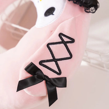Cartoon Anime My Melody Plush Toy Soft Cute Sanrio Kuromi U-Shaped Pillow Nap Pillow Car Travel Pillow Gifts For Girl