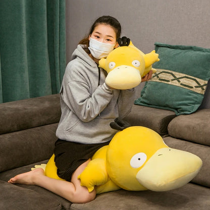 Cute Pokemon Psyduck Back Cushion Big Size Stuffed Anime Duck Plushies Sofa Bed Throw Pillow Home Decor Xmas Gifts Child Girl