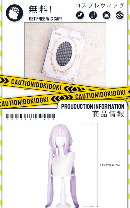 IN STOCK Kanna Tooru Ilulu Wig Anime Miss Kobayashi's Dragon Maid DokiDoki Kanna Cosplay Women Long Hair Free Cap