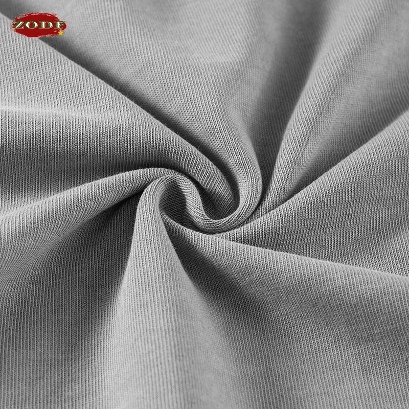 ZODF 2025 High Street Men Batik Washed Solid T Shirts Unisex Summer Loose Edge Noshrink 275gsm Cotton T-Shirt Streetwears HY0466