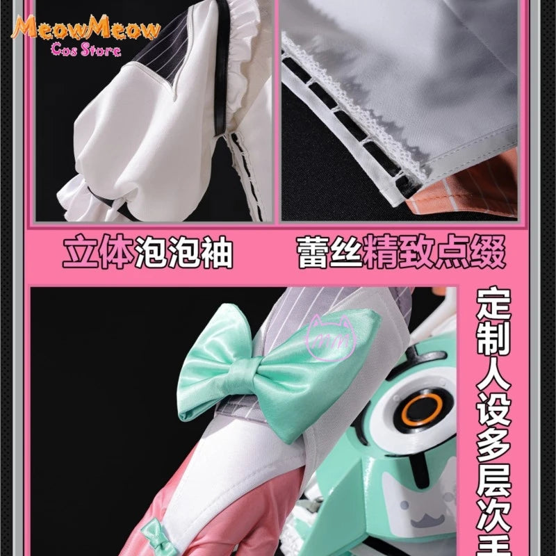 Zenless Zone Zero Aria Cosplay Costume Set Polyester