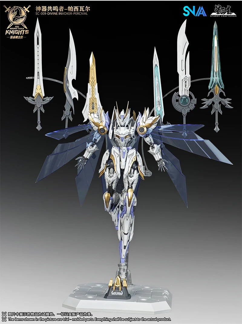 In Stock SNAA Model DIVINE INVOKER PERCIVAL 1/144 Assembly Model Kit The Round Table Knights Action Figurine Model Toy Gifts
