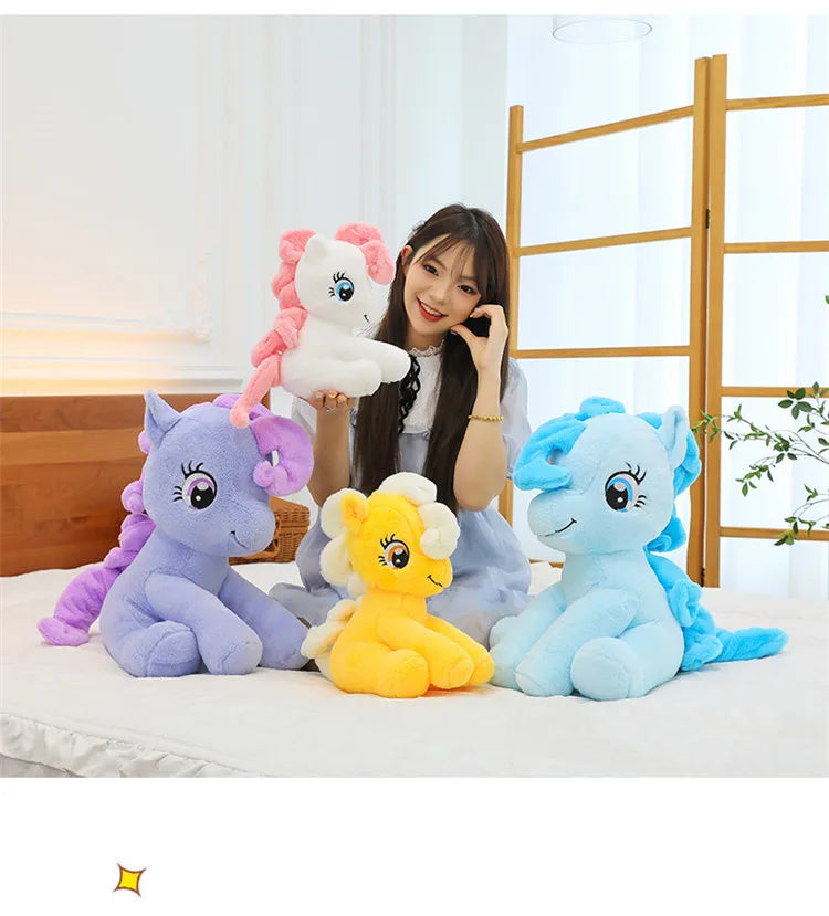Anime My Little Pony Prototype Plush Doll Soft Pillow Girl Heart Fluttershy Sofa Ornaments Children'S Toys Birthday Gifts Custom