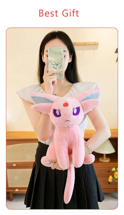 40/70cm Espeon Pokemon Plush Toys Large Anime Doll Pillow Cartoon Giant Pokémon Eifie Plushie Stuffed Gift for Kids Christmas