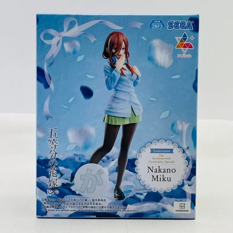 Bandai SEGA Luminasta Quintessential Quintuplets PVC 20CM Model - Nakano Miku