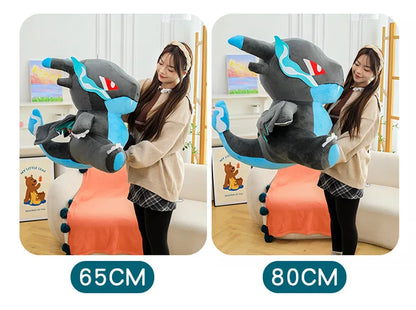 80cm Super Big Size Pokemon Charizard Anime Plush Stuffed Doll Room Decoration Plushies Children's Pillow Kawaii Ornaments Gifts