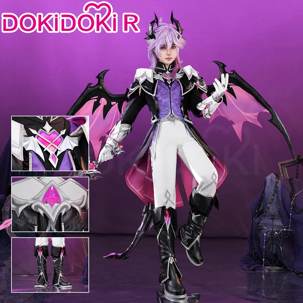 Durin Cosplay Costume Genshin Impact Men S-3XL Tail Wings Horns Optional Plus Size Dokidoki-R Nod-Krai - Set / XXL