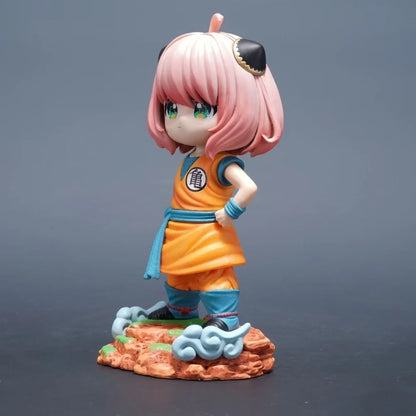 19cm Anime Dragon Ball Z Anya Forger Cosplay Turtle School PVC Action Figure Model Toy Gift