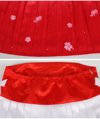 Anime The Apothecary Diaries Maomao Cosplay Costume Red Dress Kusuriya No Hitorigoto Season 2 Halloween Party for Women Girls