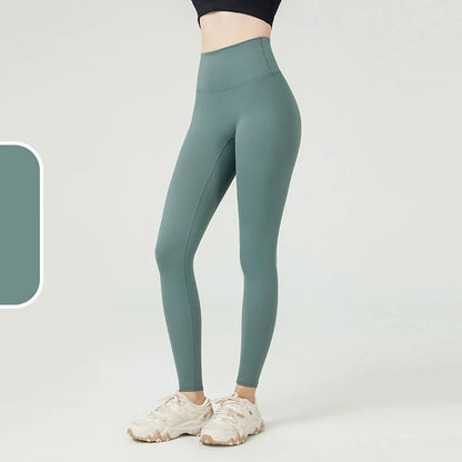 The Codex Seamless Yoga Leggings for Women – Athletic Gym Workout Fitness Pants Tights - Lake Green / S