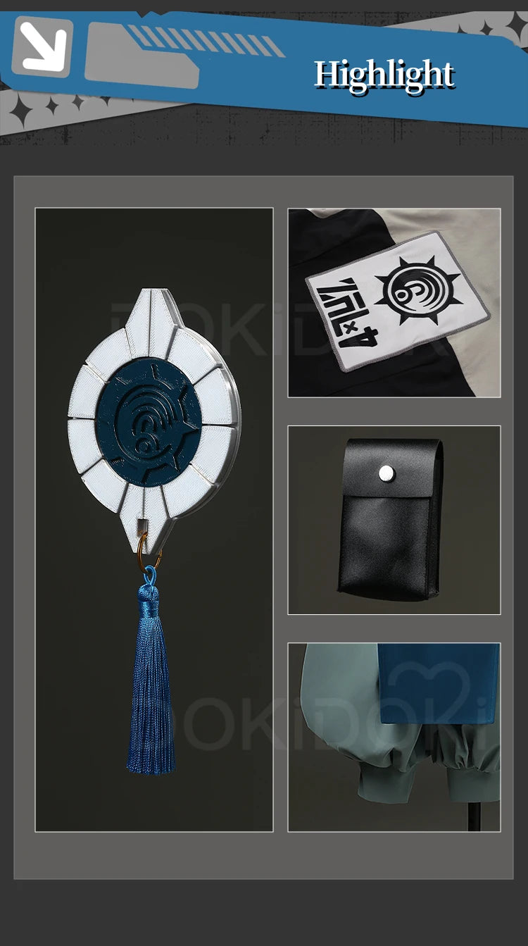 IN STOCK Zanka Cosplay Costume Anime Gachiakuta【XS-3XL】DokiDoki-R Zanka Nijiku Wig Suit Men Cosplay Plus Size