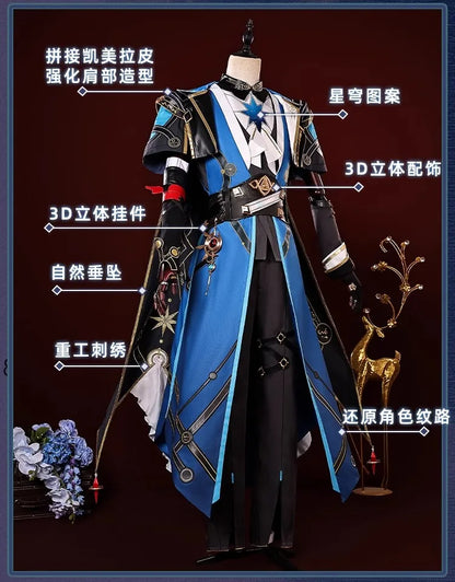 Honkai Star Rail Anaxa Cosplay Costume Wig Uniform Outfit Anaxagoras Grove of Epiphany Amphoreus Carnival Halloween Women Men