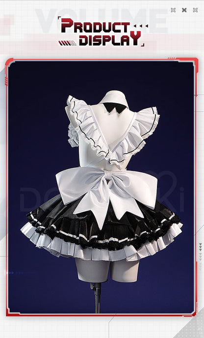 Privaty Cosplay Costume Game DokiDoki-R Women Cute Black White Maid Dress Privaty Sexy Costume Cosplay Suits