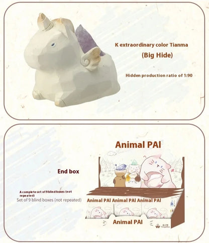 Creative Animal PAL Crystal Blind Box Cute Desktop Decoration Resin Craftwork Wholesale New Model Display Piece Toy & Hobbies