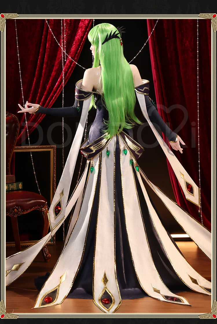 IN STOCK Lelouchh Lamperougee C Cosplay Anime【S-2XL】DokiDoki-SR Men Emperor C Queen Lelouchh Cosplay Plus Size Halloween