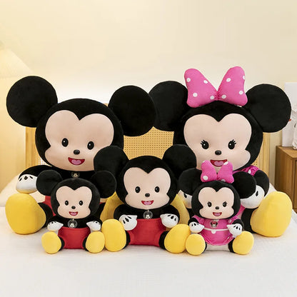 Cartoon Mickey Mouse Plush Toy Couple for Kids Birthday Xmas Gift Wedding Bed Doll Valentines Minnie Present Arcade Stuffed toy