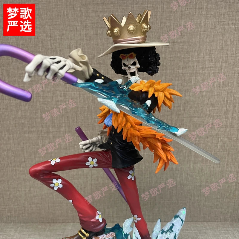 33cm One Piece Anime Figure Lx Burukku Two Years Later Figurines Trendy Table Decorations  Set Up Christmas Collection Toys Gift