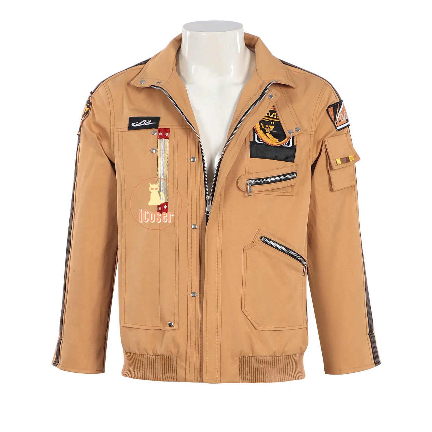 Love and Deepspace Caleb Cosplay Costume Wig Brown Flying Jacket Supersonic Uniforms Halloween Party for Women Men Outfit Props