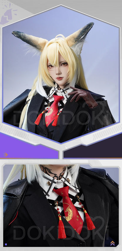 IN STOCK Vulpisfoglia Cosplay Costume Game Arknights DokiDoki-SR Vulpisfoglia Ears Tail Women Halloween Costume