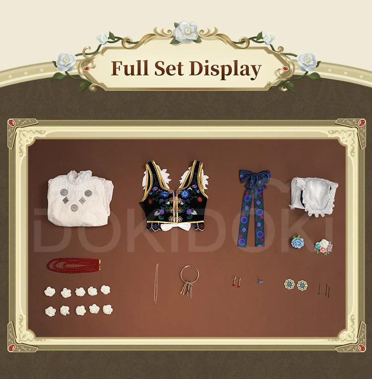 IN STOCK Perfumer Vera Nair Cosplay Costume Game Identity V DokiDoki-SR Women Halloween Costume Perfumer Judith the Dove