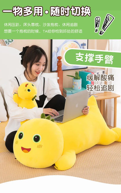 40-80cm Kawaii Milk Dragon Doll Plush Toy Pillow Nailong Stuffed Doll Cartoon Anime Accompany Sleep Toy Kid Birthday Gift