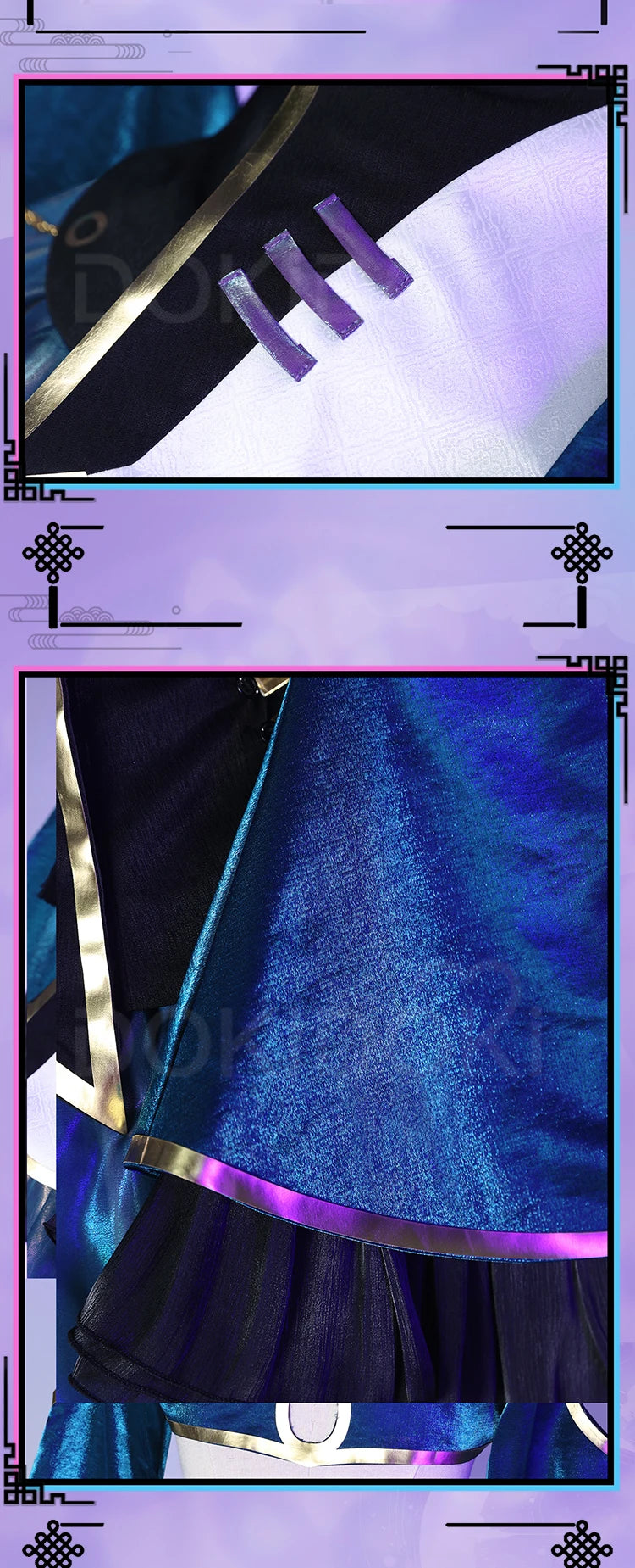 Mikuu Zombie Cosplay Costume DokiDoki-R Women Cute Zombie Dress Chinese Vampire Costume Mikku Halloween