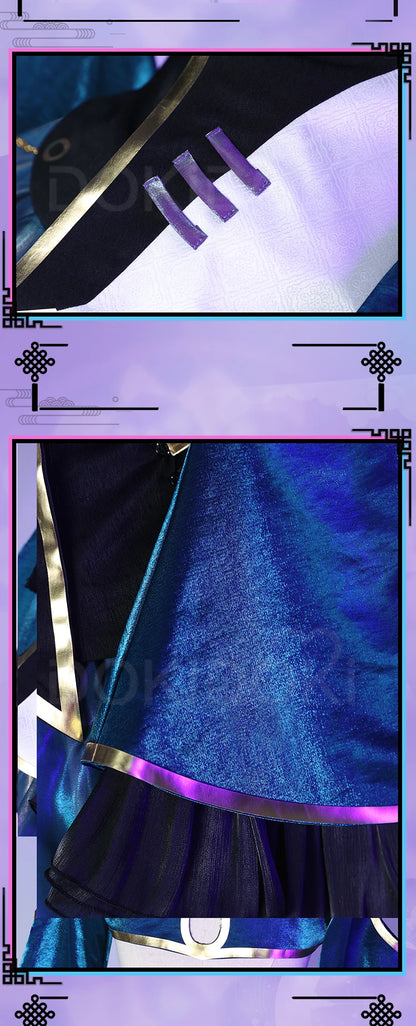 Mikuu Zombie Cosplay Costume DokiDoki-R Women Cute Zombie Dress Chinese Vampire Costume Mikku Halloween