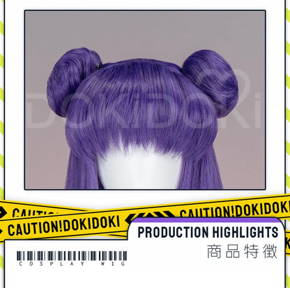 IN STOCK Shampoo Wig Anime Ranma 1/2  DokiDoki Cosplay Wig Cute Women Purple Long Hair Heat Resistant Synthetic Wig Halloween