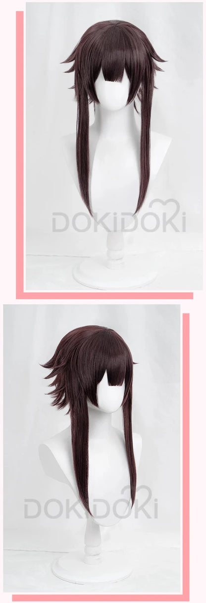 IN STOCK Meguminn Wig Anime Cosplay Wig DokiDoki Meguminn Cosplay Women Cute Long Brown Hair Heat Resistant Free Wig Cap