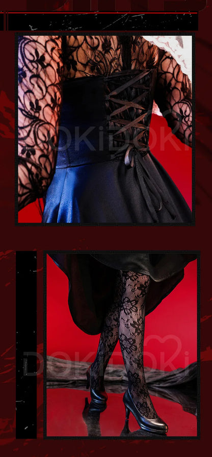 IN STOCK Osaragi Cosplay Costume Manga Anime DokiDoki-SR Women Black Dress Costume Ms. Osaragi Cosplay Halloween