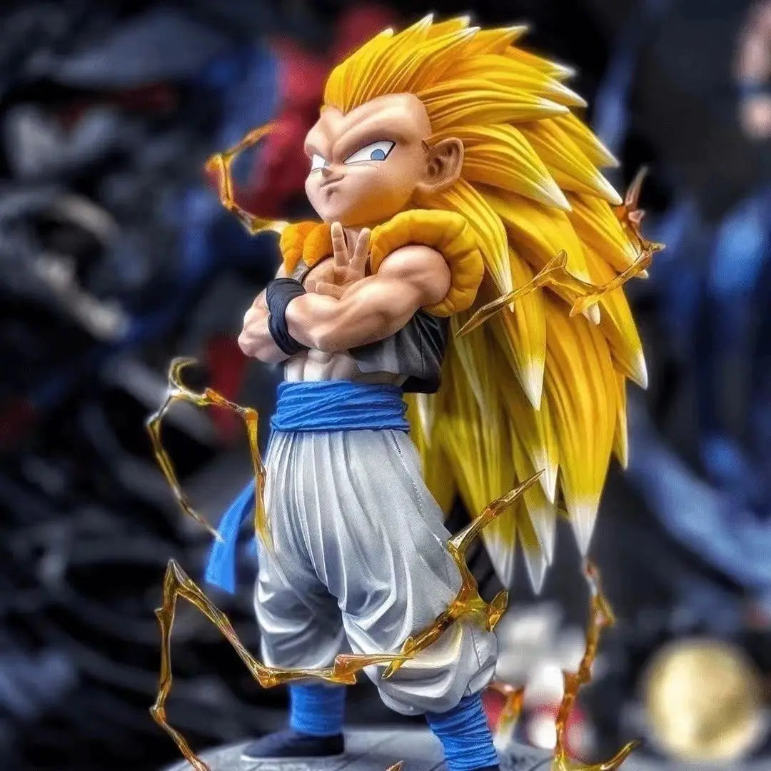 Dragon Ball Z Figures Super Saiyan Gotenks Anime Figurine Ghost Squad Model Statue Doll Collection Decoration Kids Toys Gift