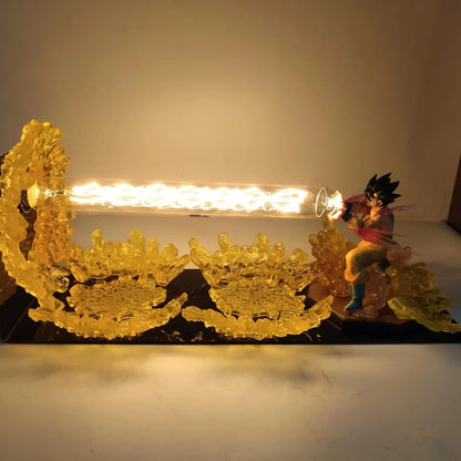 Dragon Ball Son Goku Kamehameha Anime Lamp DIY Led Bulb lamp Anime Figurine Action Model Figurine Toys PVC Collection Doll