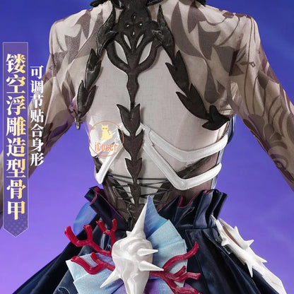 Honkai Star Rail Hysilens Cosplay Costume Wig Dress Headwear Uniform Outfit Halloween Party for Women Girls Carnival Prop iCoser