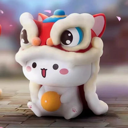 Peach Cat V2 Blind Box Cartoon Anime Figure Doll Trendy Toy Cute Pvc Desktop Room Ornament Decoration Collect Gift Mystery Box