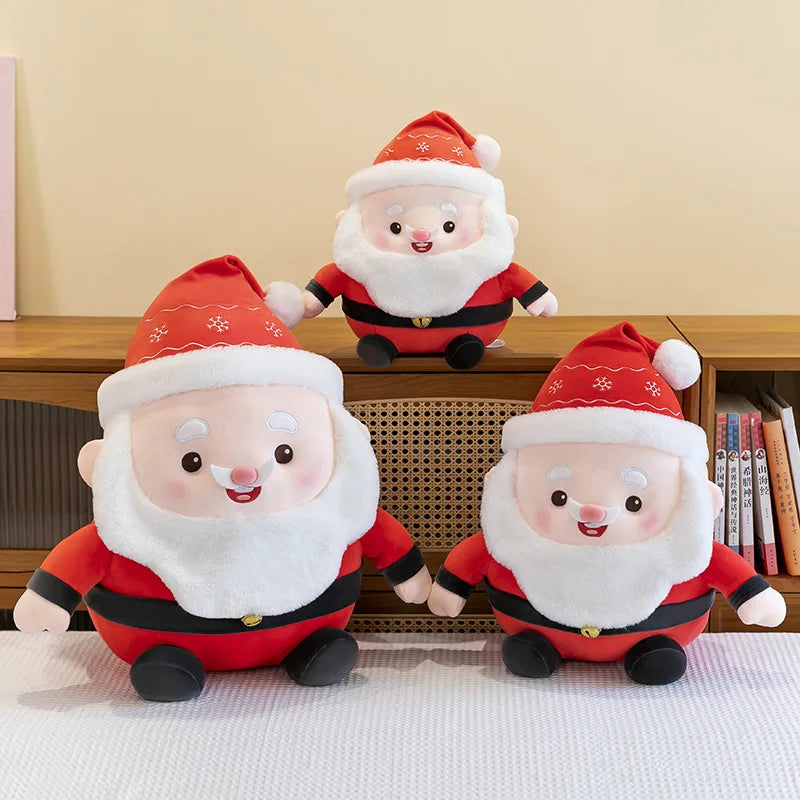 New 50cm Plush Santa Claus Doll Stuffed Toy Cuddly Pillow Christmas Gift for Kids Birthday Xmas Present Wholesale Small Gift