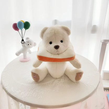 Unique Handmade Brown Bear Plush Toy Change Honey Dress Cloth Baby Girl Hug Cuddly Plushie Doll for Kids Christmas Gift For Kids