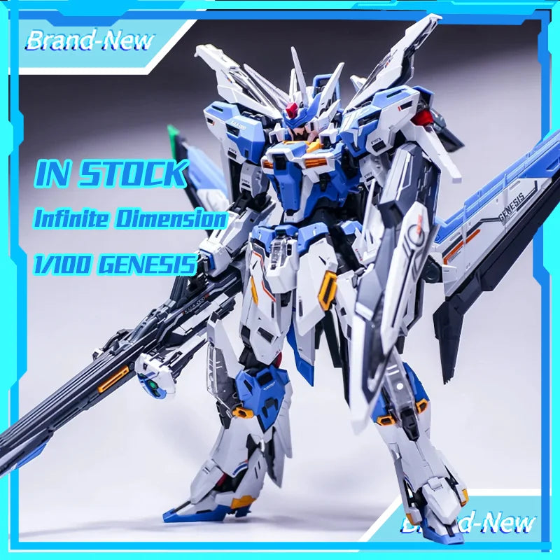 Infinite Dimension MG 1/100 GENESIS Model Kit Assembly Action Figure Robot Plastic Customized Doll Toy Gift